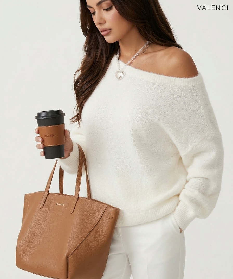 The Ivory Relaxed Sweater - Valenci