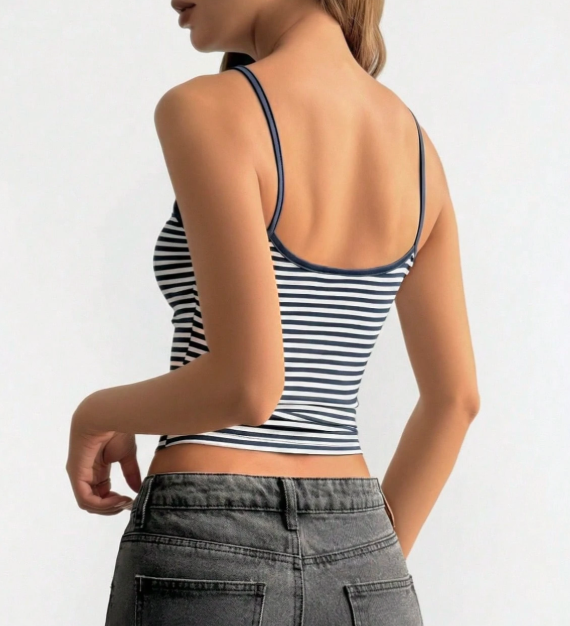 Riviera Randigt Linne - Valenci